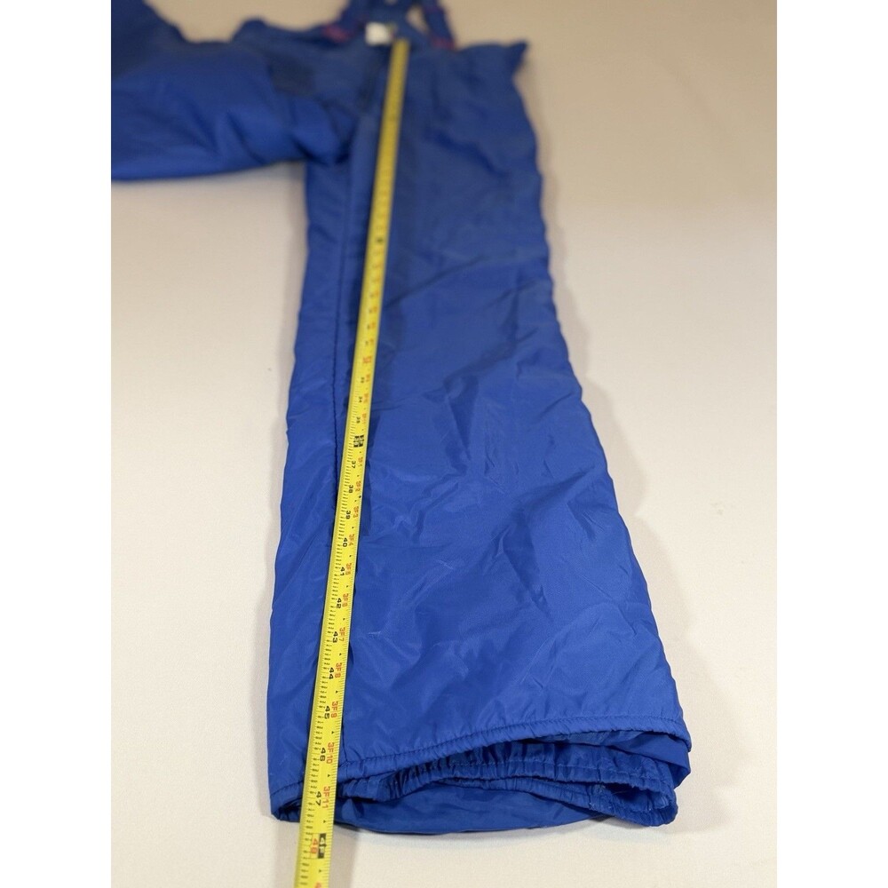 Vintage Emile d’Italia Sunvalley Blue Ski Bib Snow Pants USA L Made in Hong Kong - Picture 5 of 16